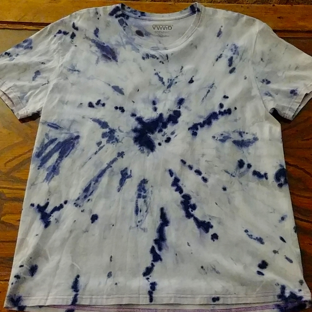 Tye dye T-shirt 100% cotton ,Spiral cut back
